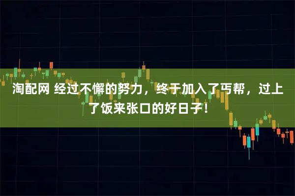 淘配网 经过不懈的努力，终于加入了丐帮，过上了饭来张口的好日子！